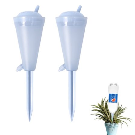 Plant vattning spikar 2-pack automatiska droppare innehållertningsanordningar blå