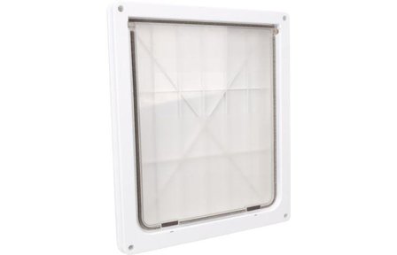 Hundeluke Josephine, 4-veis lås - Hvit