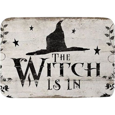 Halloween-noita hauska eteisen matto Halloween koristeellinen ovi matto flanelli etuoven matto Halloween juhliin lattiamatto sisä- ja ulkokäyttöön 