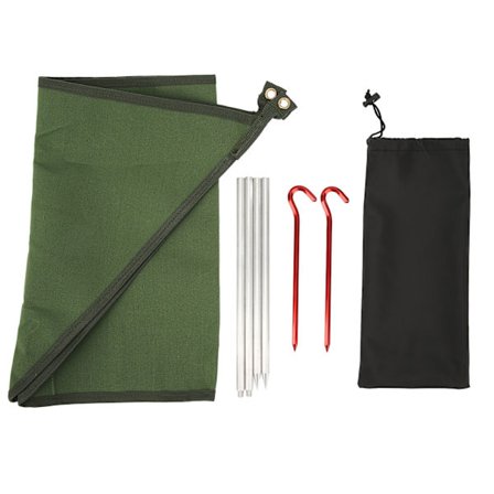 Bålplads Vindskærm Grill Vindtæt Skærm Udendørs Ildklud Lille Stor Størrelse