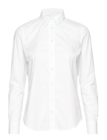 Solid Stretch Broadcloth Shirt White GANT