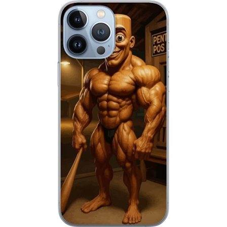 Yhteensopiva Puhelinkuori Apple Apple iPhone 13 Pro Max Italialainen Brainrot träfigur