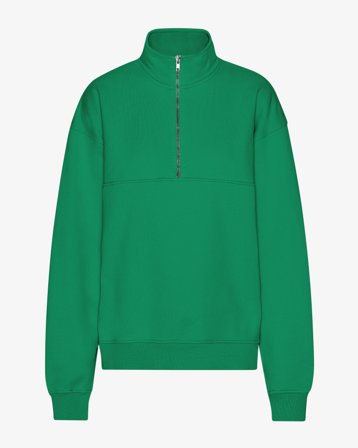 Organic Quarter Zip - Kelly Green L