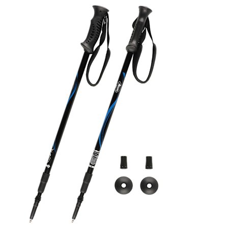 Teleskopiska gåstavar i aluminium