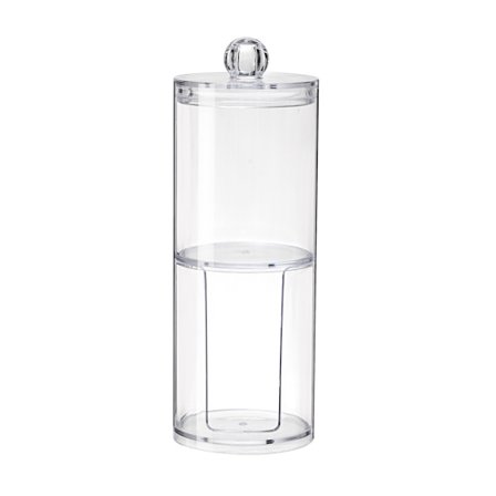 Makeup Organizer Set, bomullsdynor hållare, klar akryl makeup