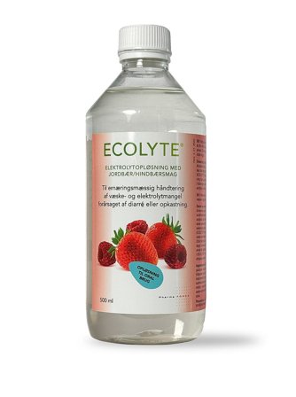 Ecolyte ECOLYTE jordbær og hindbær 500 ml, Sport & Velvære, Protein & Energi, Elektrolytter