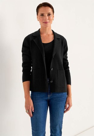 Cellbes of Sweden - Cardigan i svart for damer i størrelse 38/40
