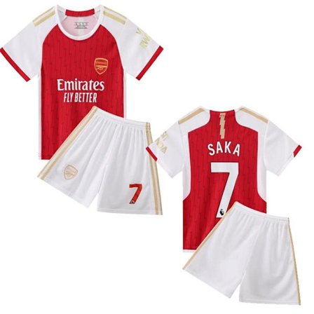 Saka No.7 Draksett Arsenal treningsdress for barn gutter Sesong 2023-24 - Perfekt