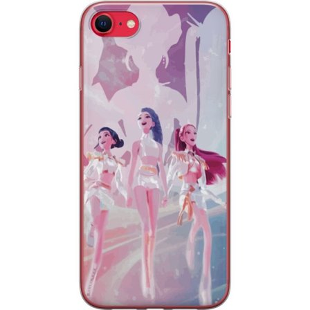 Kompatibelt Mobildeksel til Apple iPhone SE (2020) K-Pop Demon Hunters sølv trio idol anime kpop futuristisk scene design