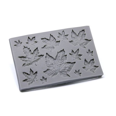 Silikonform for baking / sjokolade - Lønneblad