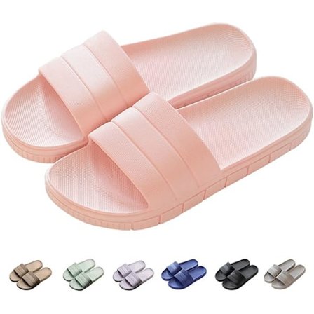Slippers Sandaler - Sommer Skridsikre Herre & Dame Bade Par Fritidssko Strandsko (Pink 250/38-39)