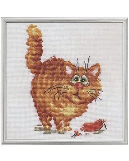 Stickpackung Bild Überrascht