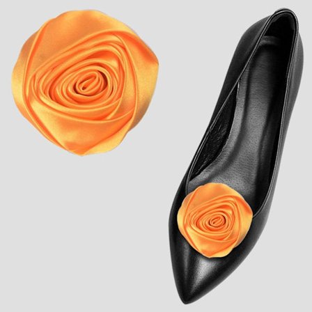 2stk Skoklips sjarmspenne GUL