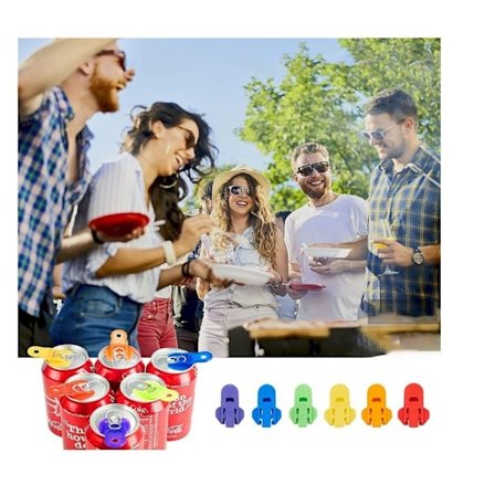 6 burköppnare, flasköppnare, 6 burkförslutare, förslutare, dammskydd, hav