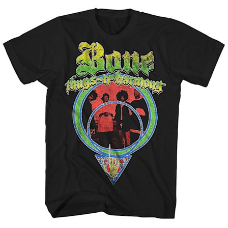 Bone Thugs-N-Harmony T Shirt Åkalla Eliminera Supress (I.E.S.) Bone Thugs-N-Harmony Shirt