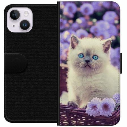 Apple Iphone 14 Plus Plånboksfodral Katt