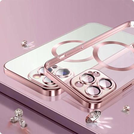 Tech-Protect iPhone 15 Mobilskal Magsafe Magshine - Musta