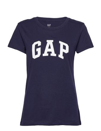 V-Gap Ss Clsc Tee T-shirt Top Blå GAP