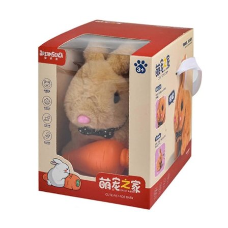 Robotkanin, min realistiske robotkanin, realistisk robotkanin børnegave (Brun)