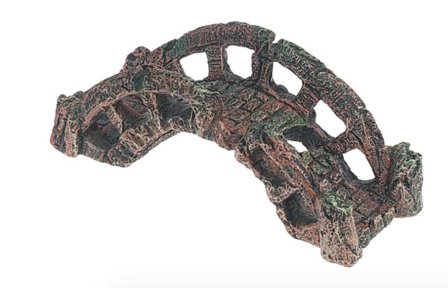 Akvariedekorasjon Bro, Brun - 6,5cm