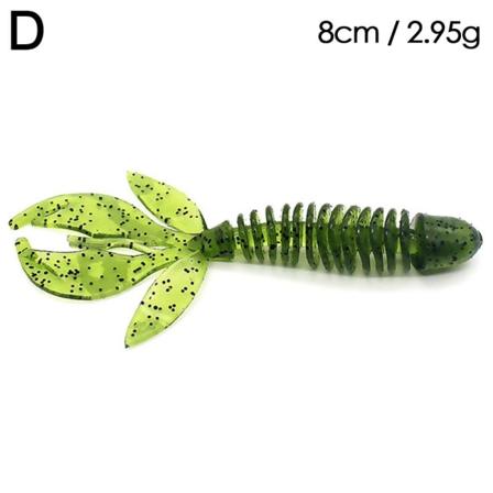 10stk / sett Fiskelokke mykt agn 8CM / 2.95GD D 8cm / 2.95gD