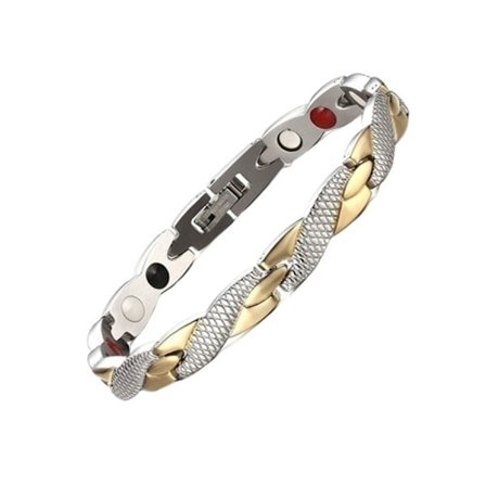 Magnetarmband Hälsoarmband SILVER OCH GULD Silver och Guld