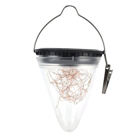 Soldrevet LED-pendellampe med 3 varme lystilstande, velegnet til have- og udendørs gårdspladslandskabspleje.