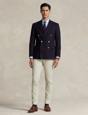 Polo Ralph Lauren Stretch Slim Fit Chino Pant - Cream - 36 x 34