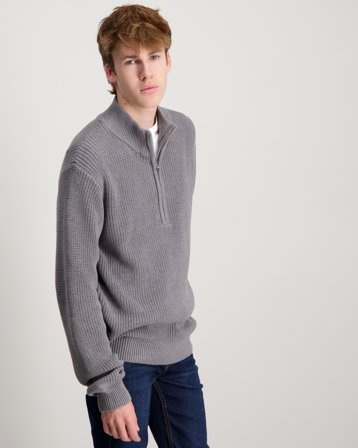 Grunt Durbuy Knit Grå Tröjor Kille - Kids Brand Store