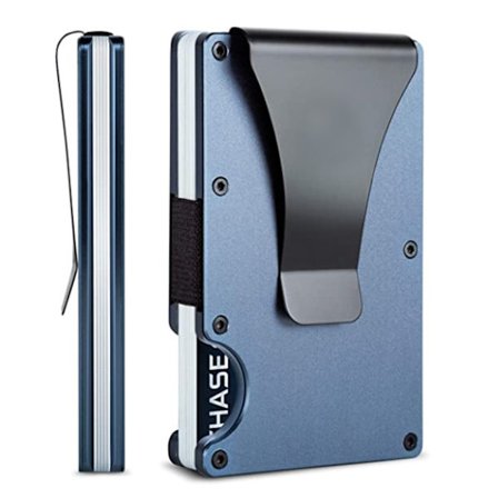 RFID-blockerande metallplånböcker med smal minimalistisk framficka