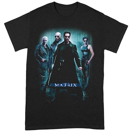 Matrix Unisex Vuxen Poster T-Shirt S Svart/Blå