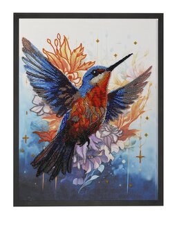 Perlebroderi Farverig Fugl - Abris Art