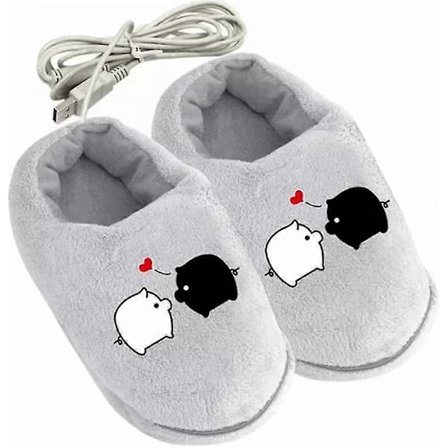 Elektriske Varmesko USB Fotvarmer Oppvarmede Plysj Vintersko For Å Holde Føttene Varme Fotvarmere