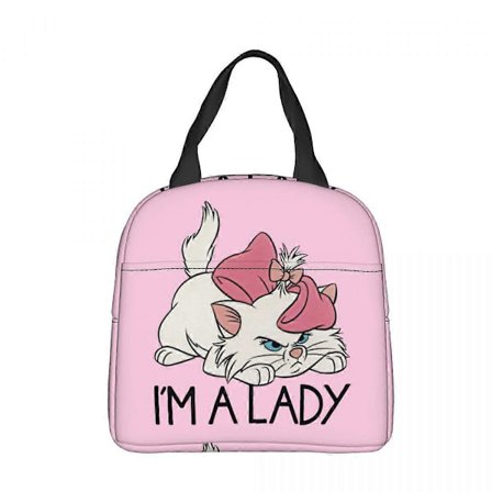 Jeg er en dame Marie Aristocats Søde Katte Isoleret Madtaske Stor Madbeholder Køletaske Tote Madkasse Picnic Mad Håndtasker