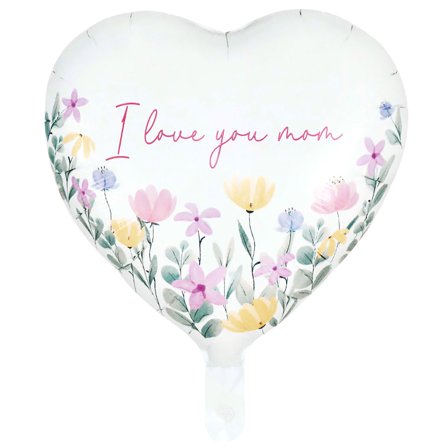 Folioilmapallo Sydän I Love You Mom 46 cm