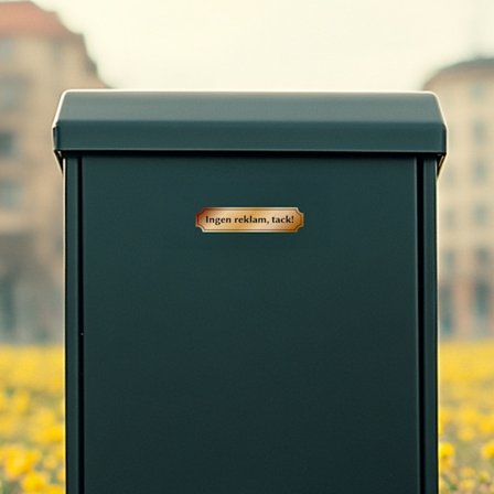 Ingen reklam, tack Koppar klassisk design, självhäftande