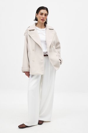 NA-KD Manteau court - Vestes Printemps - Beige - EU 42