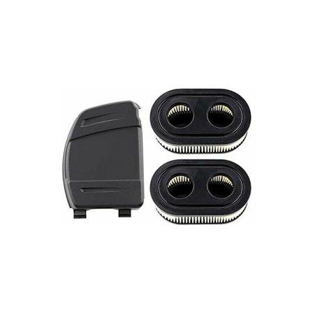 2 luftfiltre med dæksel til Briggs Stratton 550E, 575EX, 575IS, 625EXI, 650EXI, 675EXI, 675IS motorer - erstatter dele 594106, 798339, 798452, 593260