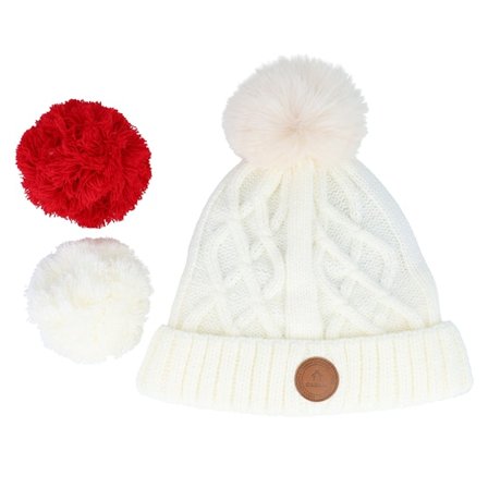 Cabaïa - Weiss knit Mütze - Appletini White Polar Pom @ Hatstore
