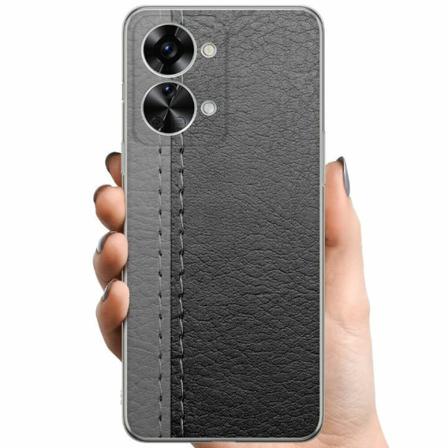 Oneplus Nord 2t Tpu Mobilskal Black & Grey Leather