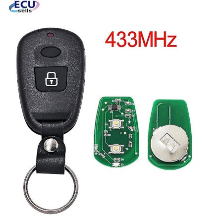 Ersättningsfjärrkontroll med 2 knappar 433mhz / 315mhz för Hyundai Old Elantra Santa Fe