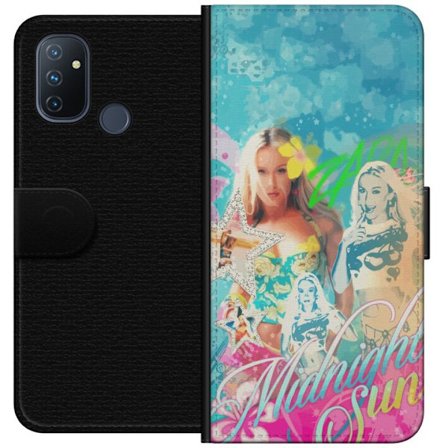 Kompatibel Tegnebogsetui til OnePlus Nord N100 Eventyrverden med Steve, Creeper og dyr i farverig blokgrafik