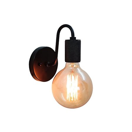 Vägglampa - Svart (utan glödlampa)