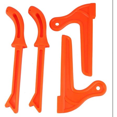 4-pakke skyveblokker, skyveblokk for bordsag, sikkerhetsplast håndsag for trebearbeiding og trebeskyttelse (oransje)