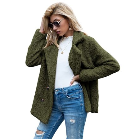 Dam Shaggy Oversized Shacket-jacka i Konstgjort Päls
