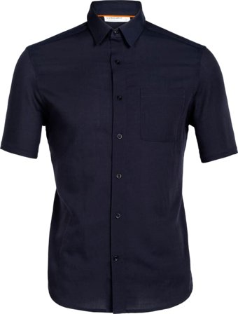 Icebreaker Men's Steveston Short Sleeve Shirt Men short-sleeved shirts Blue L