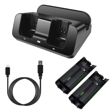 Gamepad Oplader Dock til Wii Ladestation Dock Stand Hurtig opladning til Wii U Gamepad USB hurtig stabil oplader