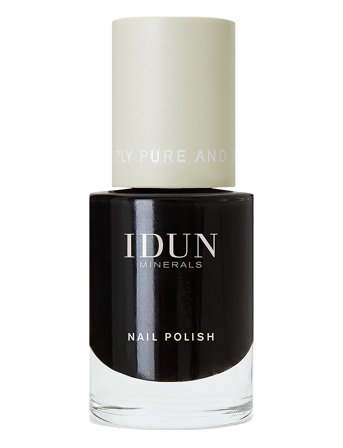IDUN Minerals Nail Polish Onyx - Black - 11 ml