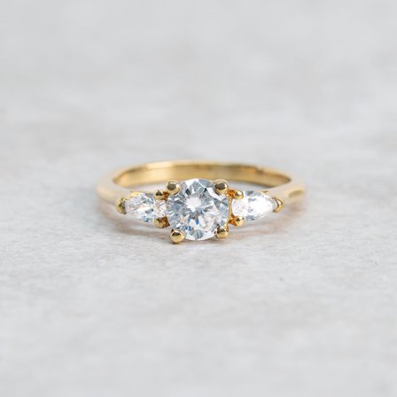 Förlovningsring Mandelblom, 18K Rödguld - Förlovning- och vigselringar