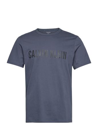 S/S Crew Neck Underwear Night & Loungewear Pyjama Tops Blå Calvin Klein
